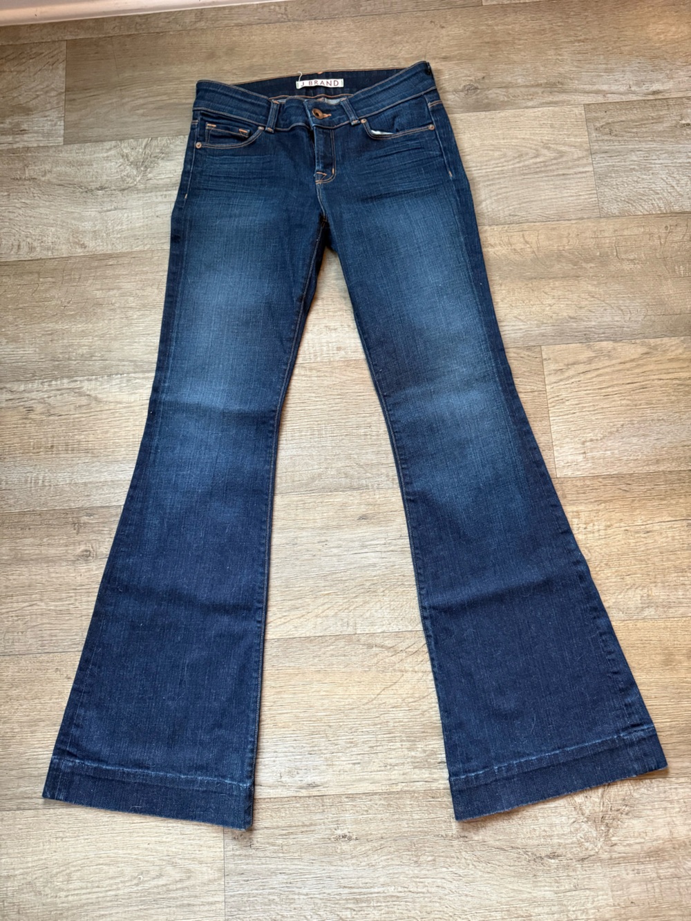J Brand Women's Dark Blue Flare Jeans